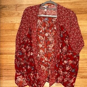 Knox Rose Multicolor Floral Women's Cardigan